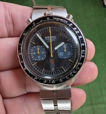 CRONÓGRAFO SEIKO 6138-0040 BULLHEAD NEGRO-AZUL  ORIGINAL DE 1975, usado comprar usado  Enviando para Brazil
