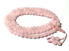 Genuíno Colar Pulseira de Quartzo Rosa 108 Contas Mala Meditação Yoga Om 01 comprar usado  Enviando para Brazil