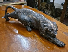 Terracotta smaltata. felino usato  Roma