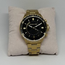 Relógio de quartzo Michael Kors MKT4014 masculino ouro aço inoxidável mostrador analógico HME57, usado comprar usado  Enviando para Brazil