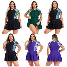 Damen Badeanzug Oversized Badekleid Sun Bath Bademode Rash Guard Baderock comprar usado  Enviando para Brazil