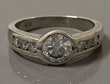 Bague argent zirconium d'occasion  France
