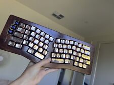 Teclado mecânico ergonômico de madeira nogueira modo duplo comprar usado  Enviando para Brazil