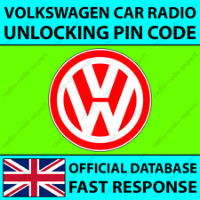 Volkswagen radio pin usato  Spedire a Italy