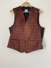 Vintage waistcoat red for sale  BLAIRGOWRIE