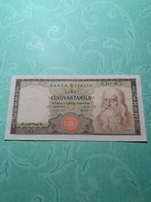 50000 lire leonardo usato  Italia
