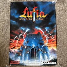Pôster promocional SNES Sega Genesis Lufia Fortress Doom Super Nintendo Display Store comprar usado  Enviando para Brazil