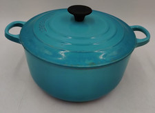 Creuset turquoise teal for sale  HUDDERSFIELD
