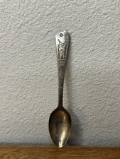 Balão de palhaços colher infantil prato de prata imperial década de 1930 talheres antigos comprar usado  Enviando para Brazil