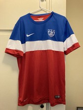Kit de Jersey Masculino Nike 2014 USMNT Copa do Mundo EUA Bomb Pop Away Vermelho Branco Azul G, usado comprar usado  Enviando para Brazil