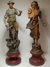 Due sculture metallo usato  Milano