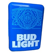 Bud Light 6 latas mini centro de bebidas mini geladeira refrigerador portátil, sem cabo, usado comprar usado  Enviando para Brazil