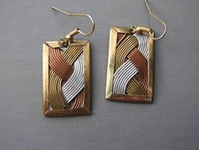 Tricolor pierced earrings for sale  Salt Lake City