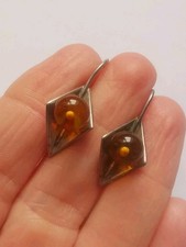 amber earrings for sale  LINCOLN