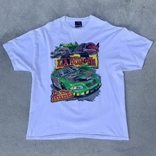 Camiseta Nascar 2001 Jurassic Park III x Bobby Labonte In the Hunt Vintage - 2XL comprar usado  Enviando para Brazil