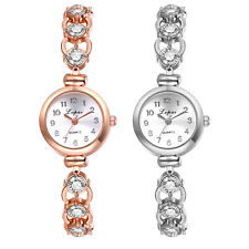 Berloque feminino feminino strass pulseira fina relógio de pulso quartzo pulseira corrente presente comprar usado  Enviando para Brazil