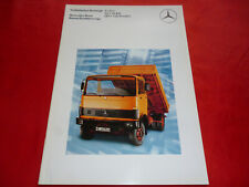 MERCEDES LP Baustellenfahrzeuge 6 - 11 t Prospekt Brochure Depliant Folleto 1982, usado comprar usado  Enviando para Brazil