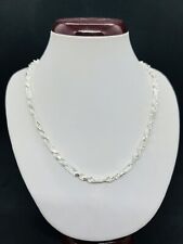 Colar de corrente de cigarrope masculino feminino prata esterlina 925 4,5 mm 18"-28", usado comprar usado  Enviando para Brazil