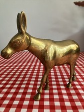 Solid brass donkey for sale  LONDON