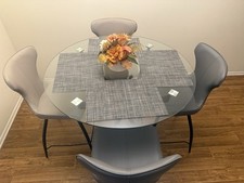 Round glass dining for sale  Winston Salem