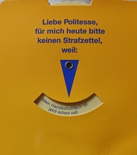 Parkscheibe sorge volksfürsor gebraucht kaufen  Neustadt am Rübenberge