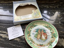 peter rabbit christmas plate for sale  ATTLEBOROUGH