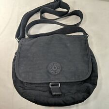 Bolsa tiracolo Kipling bolsa de ombro lona preta alça ajustável, usado comprar usado  Enviando para Brazil