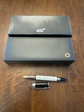 Caneta-tinteiro autêntica Montblanc StarWalker corpo branco metal comprar usado  Enviando para Brazil