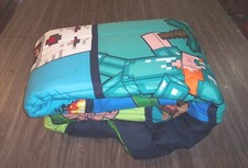 MINECRAFT VIDEOGAME DUPLO/TAMANHO COMPLETO COBERTOR DE EDREDOM REVERSÍVEL 2023 NOVO comprar usado  Enviando para Brazil