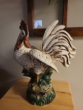 Enorme Galo de Cerâmica Pintado à Mão 20" por Mark Robert's 13" de Largura comprar usado  Enviando para Brazil