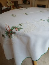 Christmas tablecloth for sale  LONDON