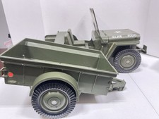 "Jeep y remolque Hasbro GI JOE EE. UU. 20"" de colección años 60 para piezas" segunda mano  Embacar hacia Mexico