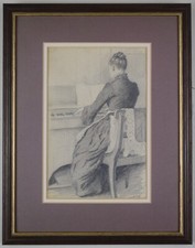Lady playing reed for sale  LEYBURN