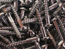 Woodscrews chrome round for sale  CHESTER