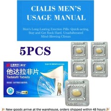 Cialis Men's Usage Manual,Men's Long-Lasting Erecton Pills,No Side Effects｜5PCS comprar usado  Enviando para Brazil