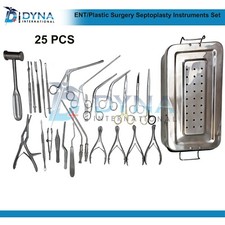 Conjunto de instrumentos cirúrgicos otorrinolaringológicos para septoplastia comprar usado  Enviando para Brazil
