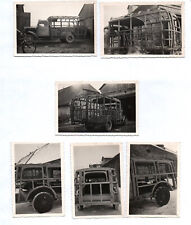 Lote de fotos caminhão com carroceria de madeira plataforma Hans Donath Löbau década de 1950 carro clássico comprar usado  Enviando para Brazil