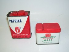 Juego de dos latas de especias vintage vacías segunda mano  Embacar hacia Mexico