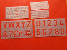 Stencils assorted letters for sale  CHELTENHAM