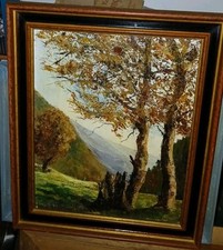 Tableau signé huile d'occasion  Bardos