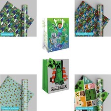 Minecraft wrapping paper for sale  WALTHAM ABBEY