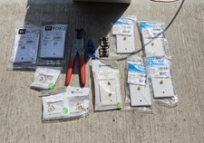 Cabo RG6 TV satélite kit completo de instalação de fios e conectores comprar usado  Enviando para Brazil