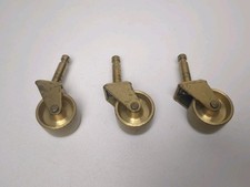 Novo conjunto de 3 rodízios/rodas de latão para piano de cauda Grand/Baby roda de 1 3/4", usado comprar usado  Enviando para Brazil