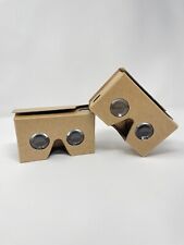Conjunto de 2 visualizadores de realidade virtual genuínos de papelão VR do Google comprar usado  Enviando para Brazil