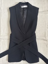 Zara black waistcoat for sale  LONDON