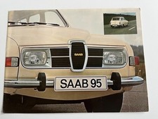 Folheto inglês SAAB 95 1498cc 1.5 Estate Wagon Reino Unido 1974 comprar usado  Enviando para Brazil