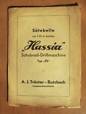 Sätabelle 50m hassia gebraucht kaufen  Könnern