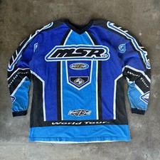 Camiseta de Motocross Vintage Azul MSR World Tour Tamanho XL Fabricada nos EUA comprar usado  Enviando para Brazil
