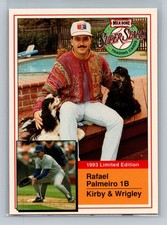 1993 Milk Bone Super Stars #8 Rafael Palmeiro Texas Rangers comprar usado  Enviando para Brazil