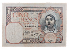 Banque algerie francs d'occasion  Aytré